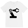 black robot V-Neck Tee