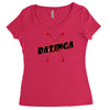 bazinga logo inspired by the big bang theory ideal birthday gift Women's Triblend Scoop T-shirt