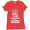 Never Underestimate A Granddad With An Engineer Degree Ladies Fitted T-Shirt
