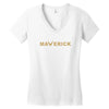 maverick gold Women's V-Neck T-Shirt
