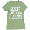 S.O.S. Save Our Students Ladies Fitted T-Shirt