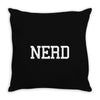 nerd printed Throw Pillow