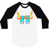 high tooths with joint 3/4 Sleeve Shirt