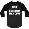 Handsome Man Club Bow Tie 3/4 Sleeve Shirt