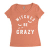 witches be crazy Women's Triblend Scoop T-shirt