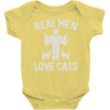 real men love cats (2) Baby Onesie
