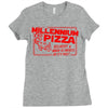 millennium pizza Ladies Fitted T-Shirt