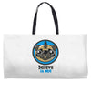 believe in pugcorns Weekender Totes