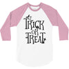 trick or treat halloween 3/4 Sleeve Shirt
