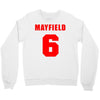 baker mayfield new jersey number Crewneck Sweatshirt