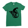 fangs dragon Ladies Fitted T-Shirt