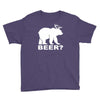 new bear deer beer funny Youth Tee