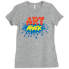 retro tv show unofficial art attack Ladies Fitted T-Shirt