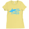 surf board surfer australia save a wave ride a surfer ocean Ladies Fitted T-Shirt