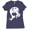typographic Ladies Fitted T-Shirt