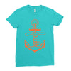 anchored faith Ladies Fitted T-Shirt