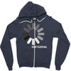 buffering  funny retro loading computer console fashion party Zipper Hoodie