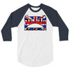 skinhead union jack, ideal birthday gift or present 3/4 Sleeve Shirt