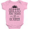 queens are born in october (2) Baby Onesie