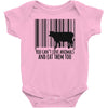 you can't love animals and eat them too! Baby Bodysuit