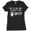 sheltie hair Ladies Fitted T-Shirt