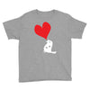 bird love heart animal graph note music party pop art gift Youth Tee