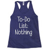 lazy day humour Racerback Tank