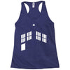 blue boxes Racerback Tank