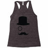 moustache gentleman Racerback Tank