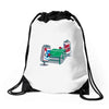 beer pong Drawstring Bags