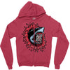 shark attack Zipper Hoodie