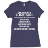 Smartass June Girl Ladies Fitted T-Shirt