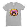 Angry Donut Ladies Fitted T-Shirt