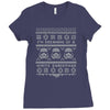 white christmas Ladies Fitted T-Shirt