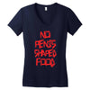 no penis shaped food Women's V-Neck T-Shirt