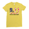 9.11 Patriot Day We Will Never Forget Ladies Fitted T-Shirt