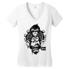 monkey brain out Women's V-Neck T-Shirt
