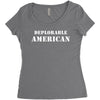 deplorable american Women's Triblend Scoop T-shirt