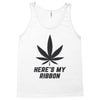 Support Melanoma Cancer Awareness With A Black Cannabis Leaf Tank Top