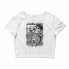 boombox skull Crop Top