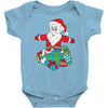 santa with piles of christmas Baby Onesie