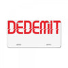 DEDEMIT License Plate