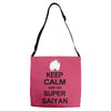 keep calm and go super saiyan t shirt tee dragon dbz ball goku z veget Adjustable Strap Totes