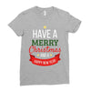 have a merry christmas and a happy new year Ladies Fitted T-Shirt