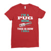 i'm a pug mom Ladies Fitted T-Shirt