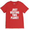 just visiting this planet V-Neck Tee