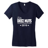 vote deez nuts for president 2016 funny Women's V-Neck T-Shirt