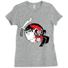 samurai jack and aku yin yang Ladies Fitted T-Shirt