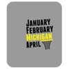 January February Michigan April - March Madness Basketball Mousepad