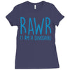 rawr (i'm a dinosaur) Ladies Fitted T-Shirt